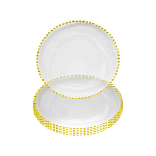 Clear acrylic charger plate - clear,