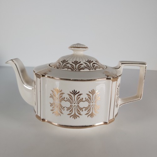 Sadler ivory gold teapot - gold,