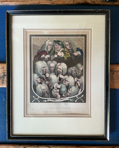 Hand coloured hogarth - coloured,