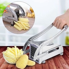 Chipper Potato Chip Chopper Cutter Slicer Maker & 2 Steel Edges French Fries