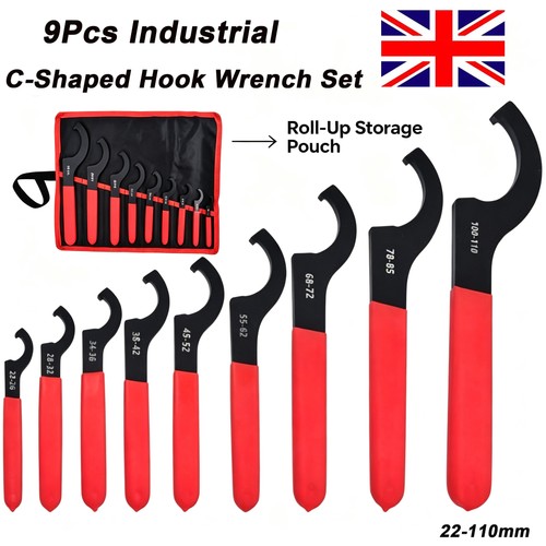 Hook crescent wrench - 9x,