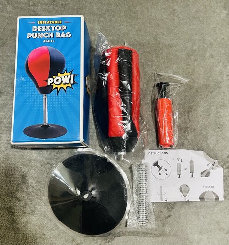 Desktop punching bag - punching, black
