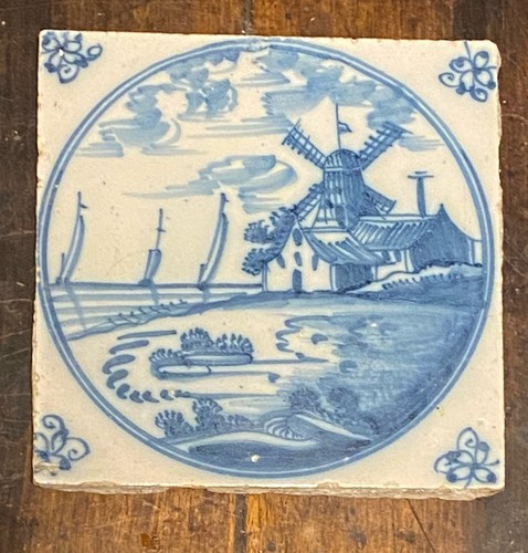 Dutch delft tile depicting a - delft,