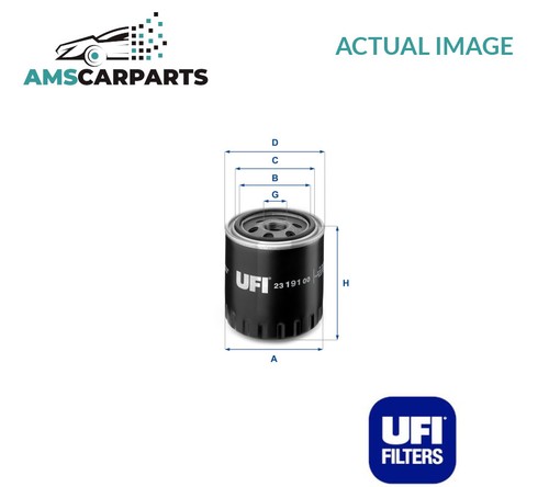 Engine oil filter - 2319100, ufi