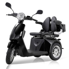800W 3-Wheel Travel Electric Mobility Scooter 60V20Ah 3-Speed for Seniors 350LBS