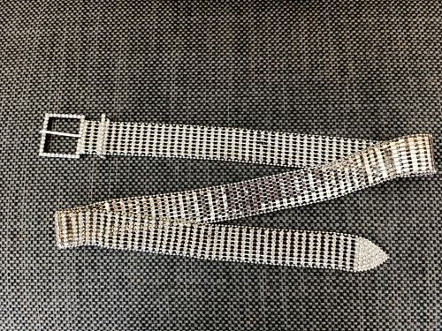 Women row silver diamante - 8-row,
