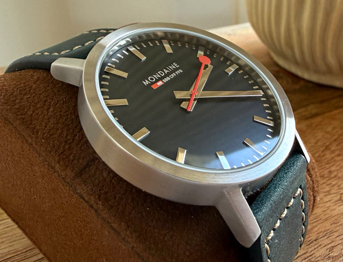 Mondaine ocean blue - swiss, made