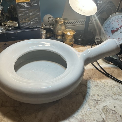 Vintage ceramic bed pan - ceramic,