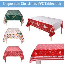 Christmas Tablecloth PVC Vinyl