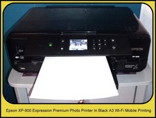 Epson XP-900 Expression Premium Photo Printer In Black A3 Wi-Fi Mobile Printing