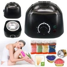 Waxing Kit Wax Heater Warmer Pot Machine Depilatory 4*Wax Bean Body Hair Removal
