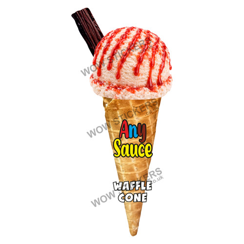 Ice cream van sticker any - ice,