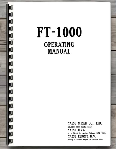 Yaesu 1000 operating - yaesu,