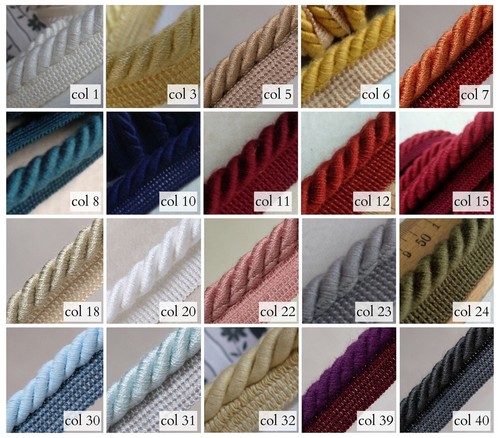 Colors piping cord 10mm or - cord|,