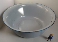 Vintage ENAMEL WASH BASIN BOWL