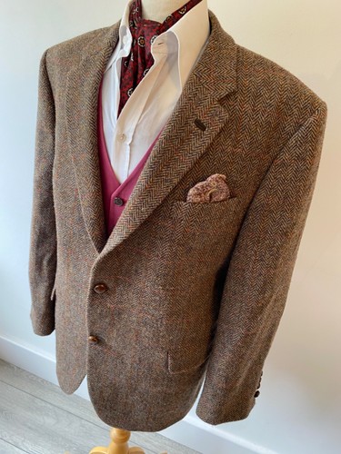 Harris tweed mens digel brown - digel,