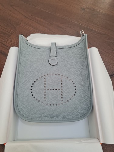 Hermes mini evelyne gris - mini, in