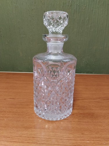 Glass liquer bottle vintage - glass,