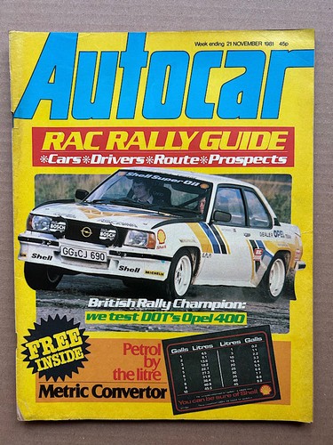 Opel ascona 400 autocar - opel,
