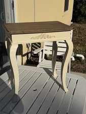 Shabby Chic Cream Brown Wood