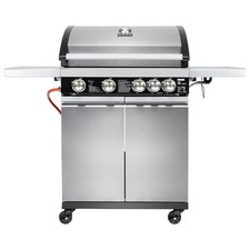 Boss Grill Alabama Elite - 4 Burner Gas BBQ with Side Burner - Stainle IQBBQ4BSS