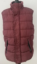 Fat Face Men’s Full Zip Purple Size Large Padded Gilet Body Warmer Jacket