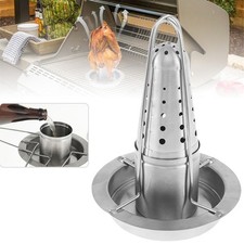 Beer Can Chicken Holder Vertical Chicken Roaster Rack for Grill Oven BBQ Outdoor