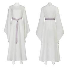 The Lord of the Rings Elf Queen Galadriel Cosplay Costume White Dress