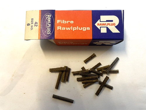 Vintage box fibre rawlplugs - vintage,