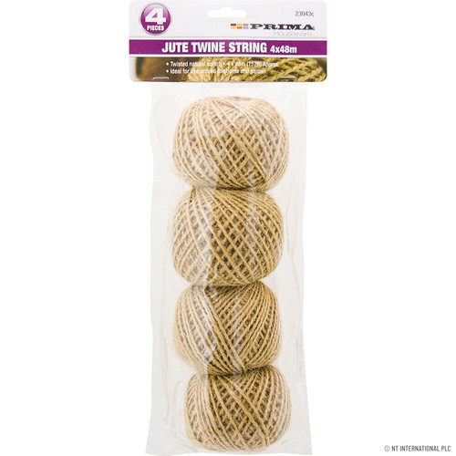 4pc jute twine string twisted - jute,