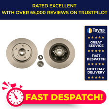 2x Brake Discs Pair Solid fits