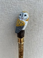 Barn Owl Resin Head Hazel Walking Stick No.4
