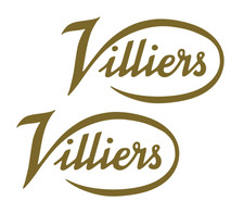 Villiers logo decal- car van
