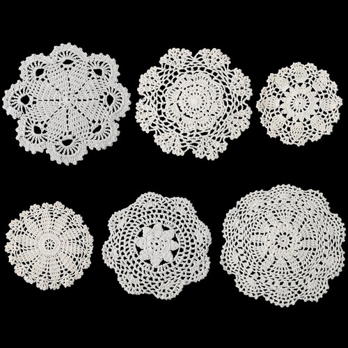 6pcs cotton lace - 6pcs, doilies