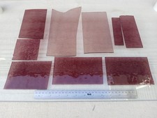 Stained glass offcuts. Mauve /