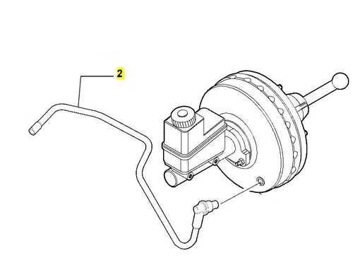Brake servo hose fiat stilo - servo,