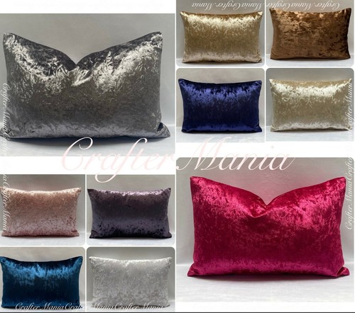 Luxury crushed velvet bolster - crushed,