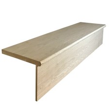 Solid oak stair tread - solid, riser