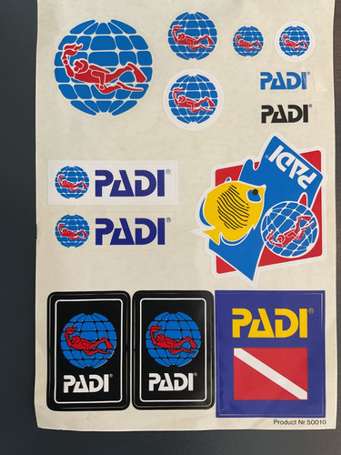 Padi logo vintage 1990s vinyl - padi,