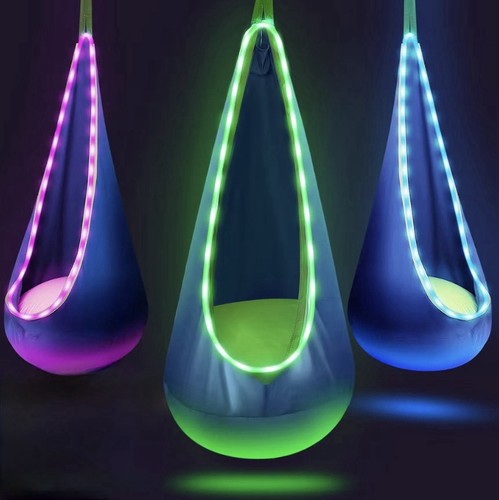 Kids led pod swing sensory - kids,