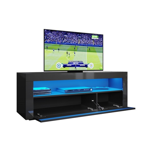 Modern black stand - tv, with