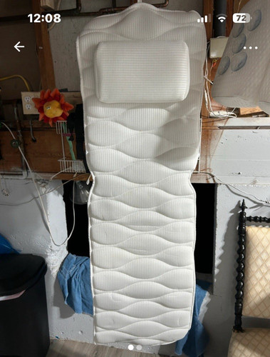 Full length tub pillow spa - tub,
