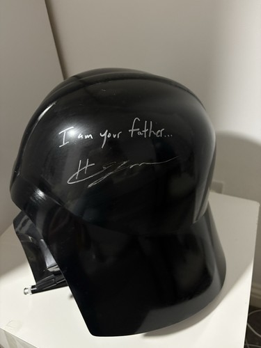 Signed darth vader helmet - darth, by