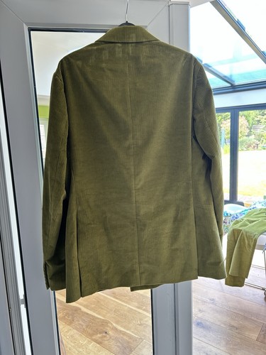 Moss green corduroy - corduroy, two