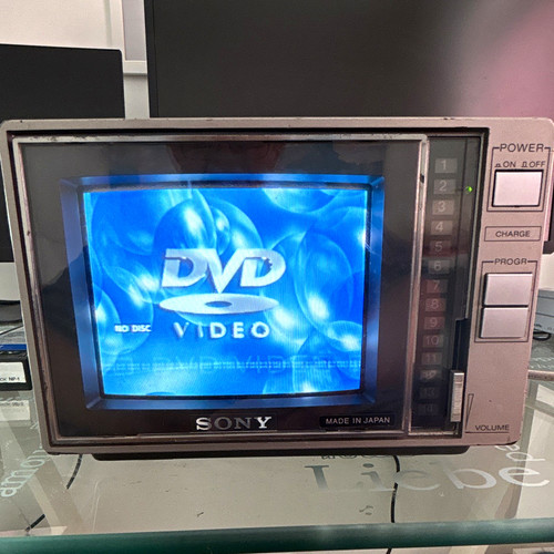 Sony crt television silver - crt,