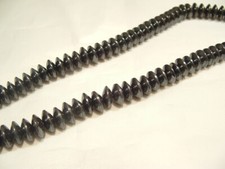 16" String Magnetic Hematite Beads : HEMMAG24 - 6mm diameter Disc - 160 beads