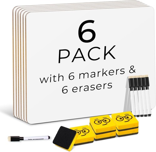 Small whiteboard 6 pack - small, a4,