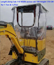 1PC Mini Excavator Rain Cover Fit for 1 Ton & 1.2 Ton Mini Excavator Diggers