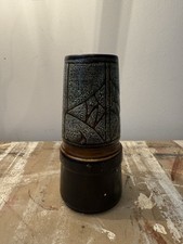 Celtic Pottery Newlyn Vase – Textured Glaze – 17cm Tall – Studio Pottery