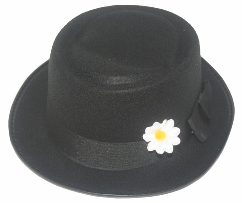 Black pie hat - pie, daisy